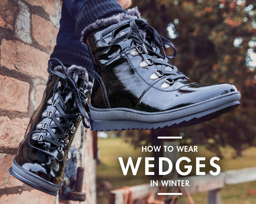 How to Wear Wedges in Winter