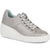 White Leather Lace-up Trainers - FLYLO37005 / 323 680