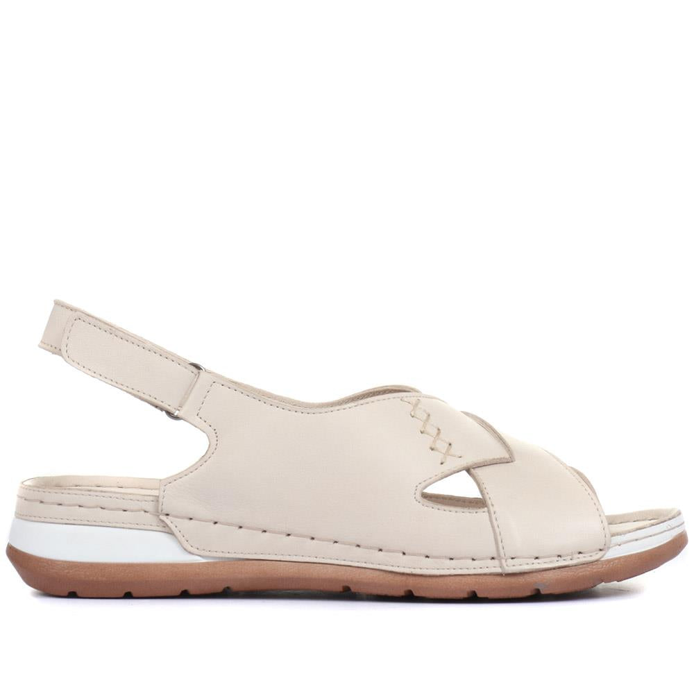 Leather Slingback Sandals - MKOC33001 / 320 060 | Pavers™ Ireland