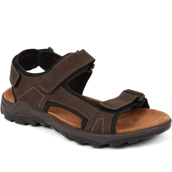 Adjustable Leather Walking Sandals - DDIN35007 / 321 538