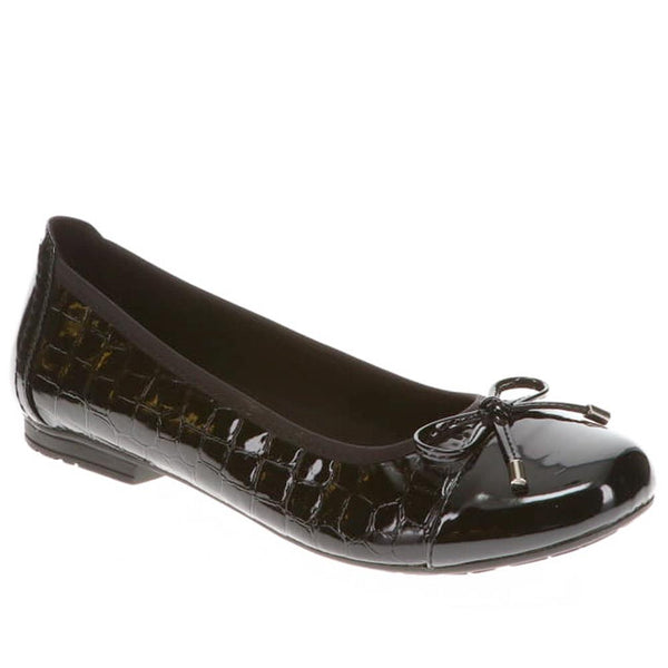 Black Patent Croc