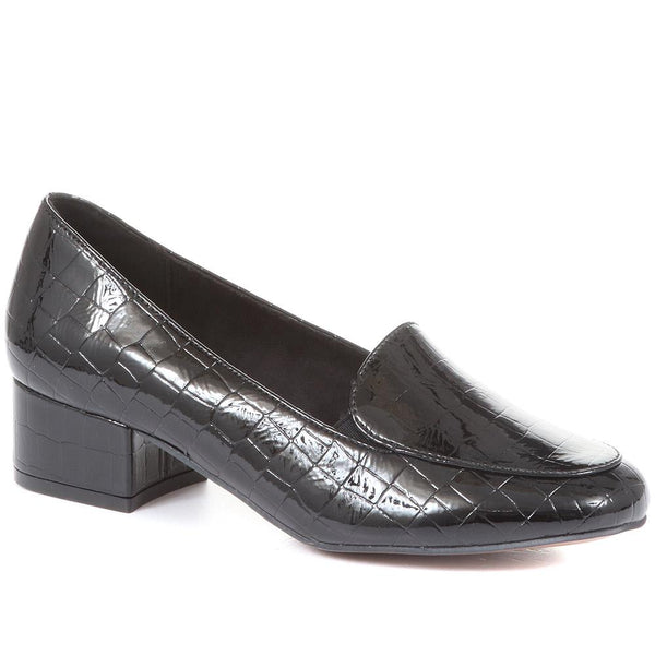 Black Patent Croc